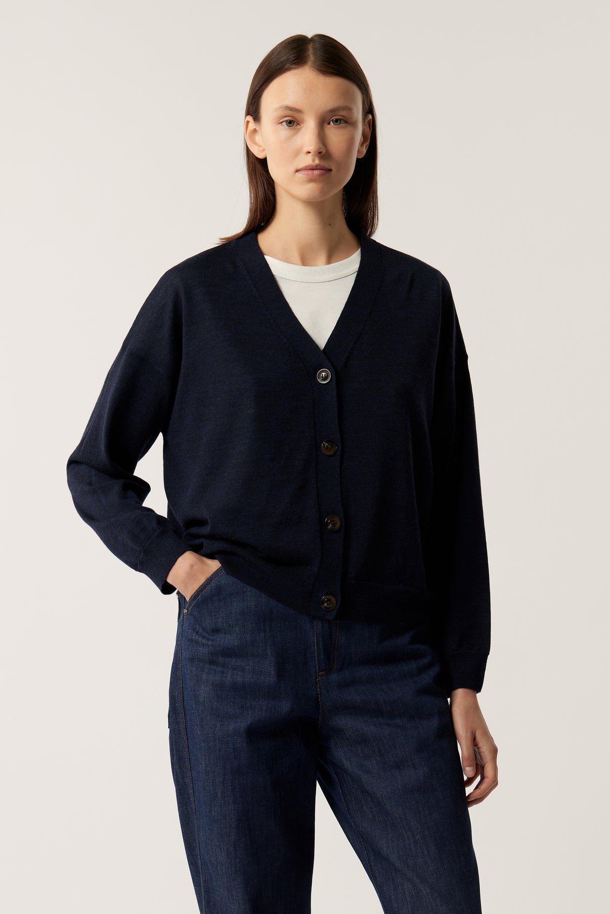 Cardigan Idem - Navy - Femme vue 2