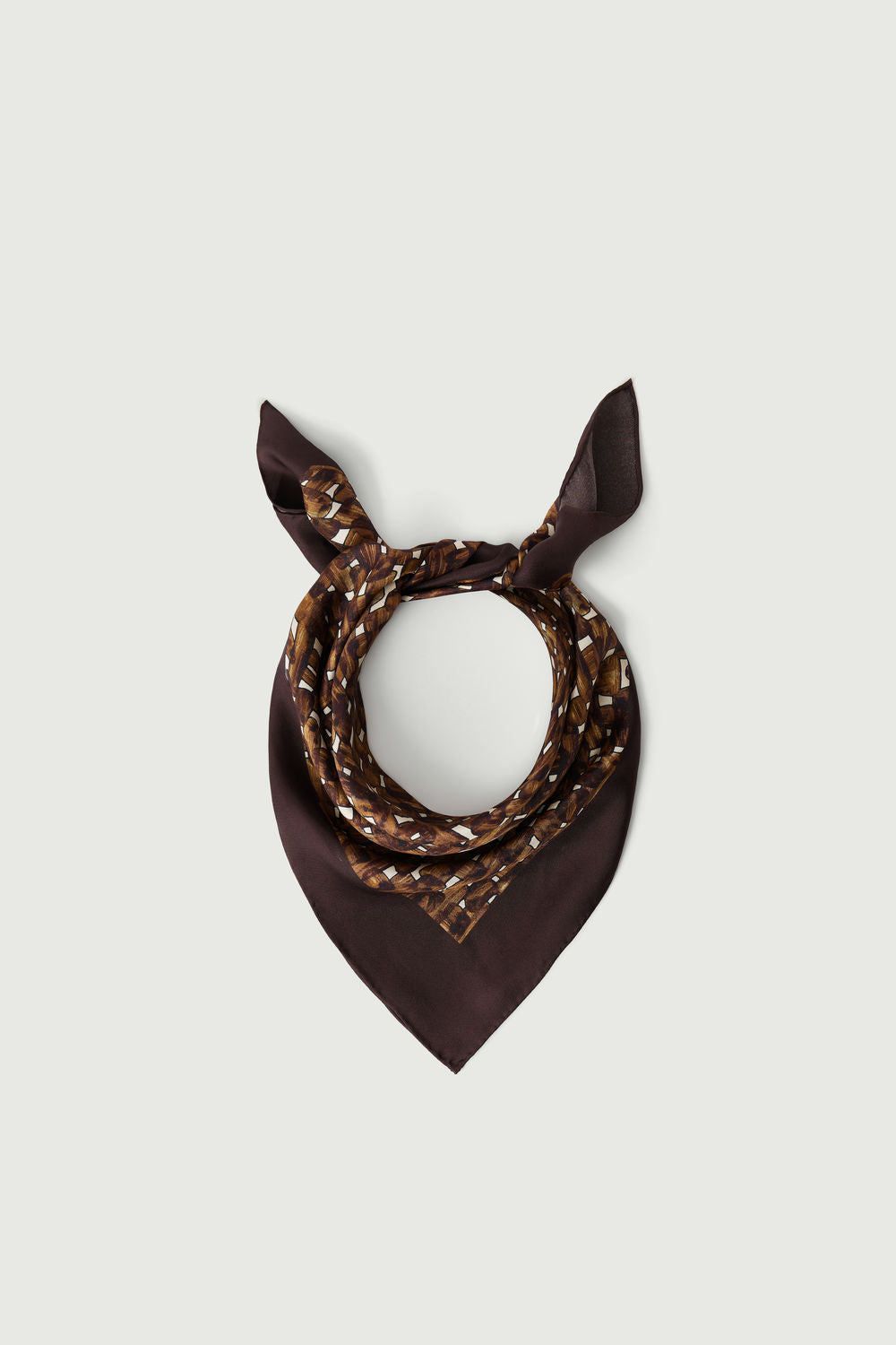 Foulard Capucine - Charbon/Écru - Soie - Femme vue 2