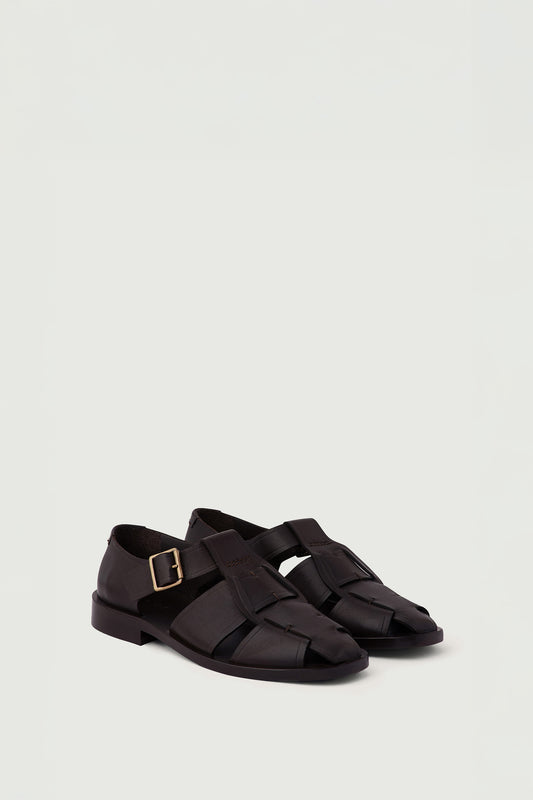 Sandales Velika - Marron - Cuir - Femme